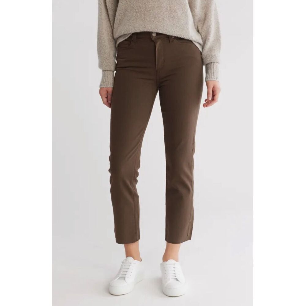 Paige Jaqueline Straight raw hem 28 normcore stretchy jeans